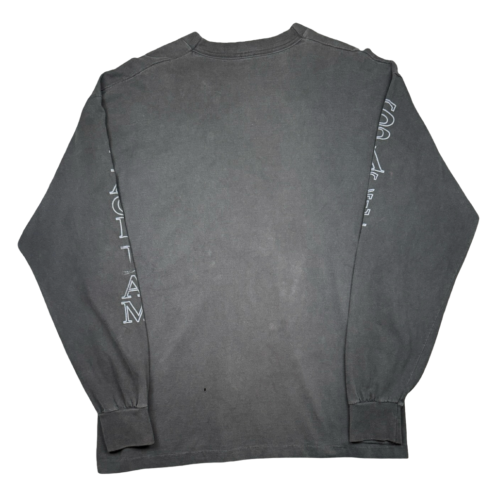 Vintage 90's Space Jam Tune Squad Sleeve Spell Out L/S Tee Black