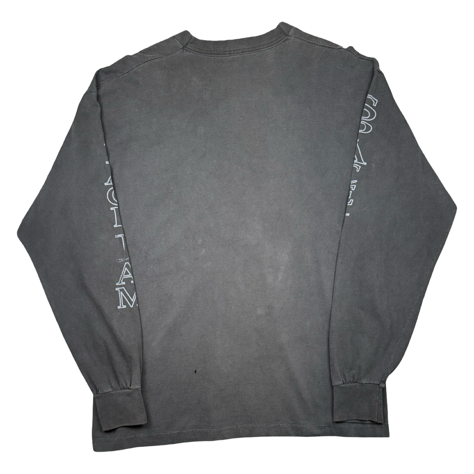 Vintage 90's Space Jam Tune Squad Sleeve Spell Out L/S Tee Black