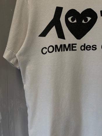 Commes Des Garcon PLAY Heart Shirt White (USED)