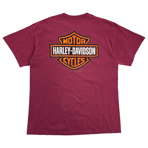 Vintage 1996 Harley Davidson Tee Red | Vintage Clothing Store Canada