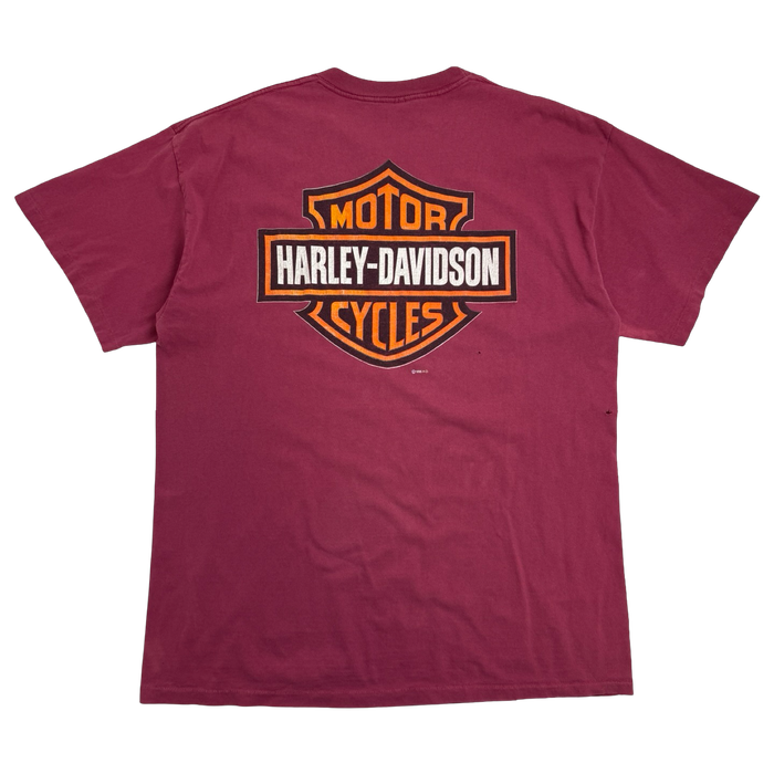 Vintage 1996 Harley Davidson Tee Red | Vitnage Clothing Store Canada