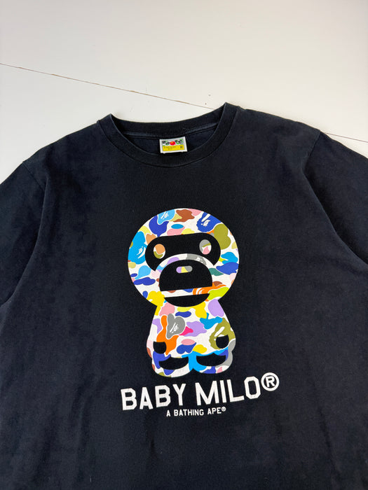 BAPE Multi Camo Baby Milo Tee Black (USED) | Vitnage Clothing Store Canada