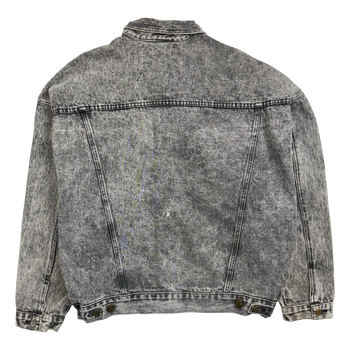 Vintage Guess Acid Washed Button Up Denim Jacket