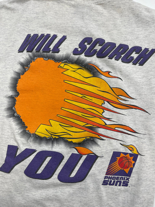 (M) Vintage 90s Phoenix Suns Tee Grey | Vitnage Clothing Store Canada