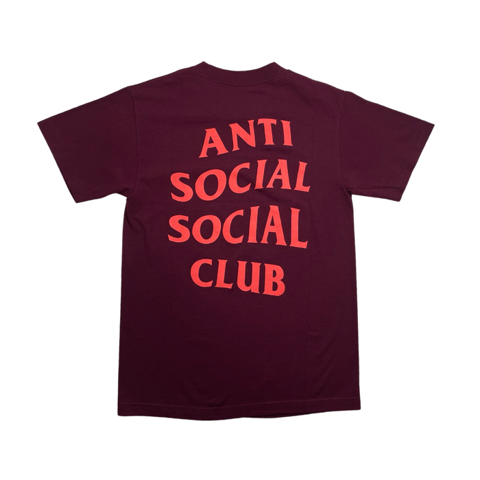 Anti Social Social Club Tee Burgundy/Pink | Vitnage Clothing Store Canada