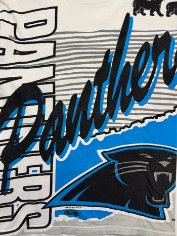 Vintage '93 AOP Carolina Panthers Tee White