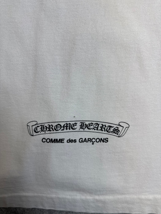 Chrome Hearts x Comme Des Garcons Necklace Tee White | Vitnage Clothing Store Canada