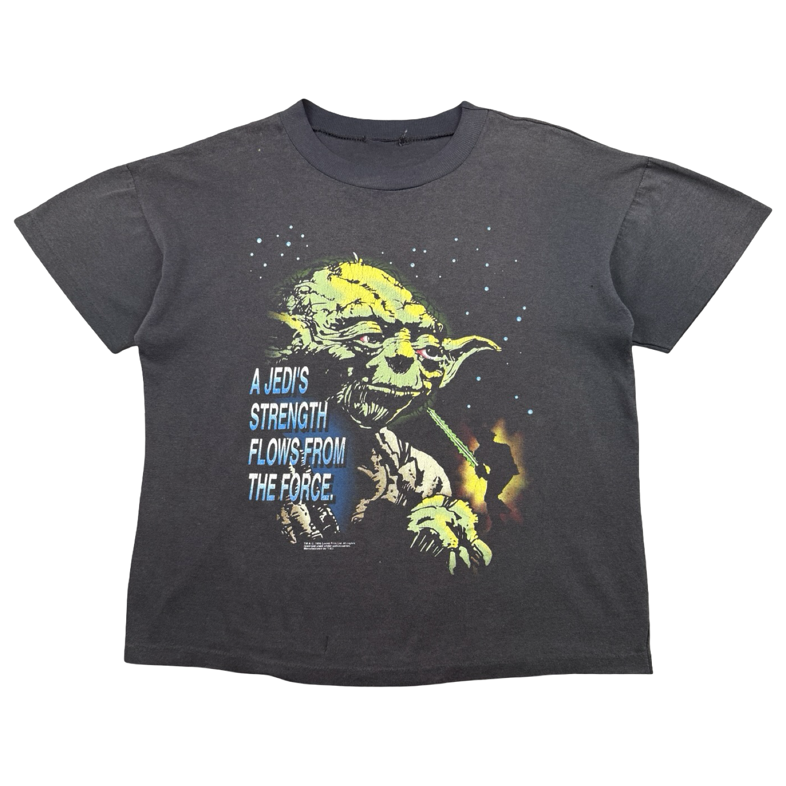 VIntage 90's Star Wars Yoda Quote Tee Black