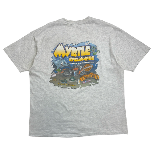 Vintage 2001 Harley Davidson Myrtle Beach Tee Grey | Vintage Clothing Store Canada