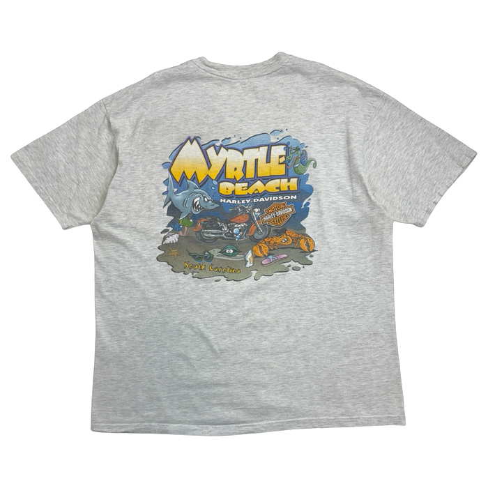 Vintage 2001 Harley Davidson Myrtle Beach Tee Grey | Vitnage Clothing Store Canada