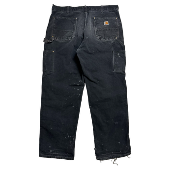 Carhartt Distressed Double Knee Carpenter Pants Black