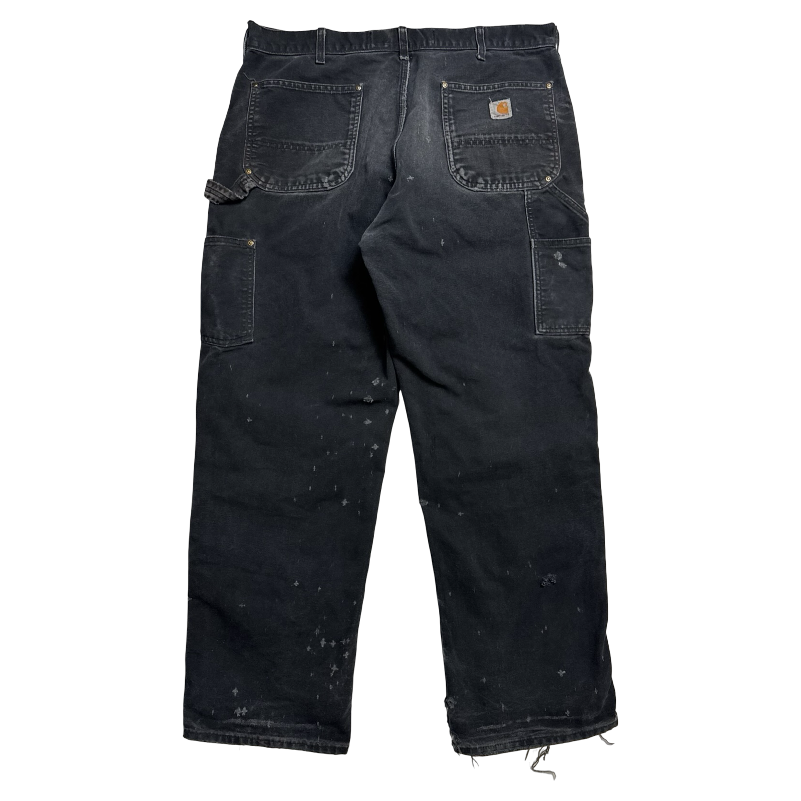 Carhartt Distressed Double Knee Carpenter Pants Black