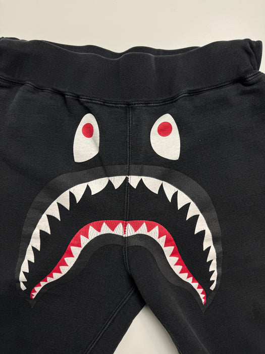 BAPE Shark Sweatpants Black (USED) | Vitnage Clothing Store Canada