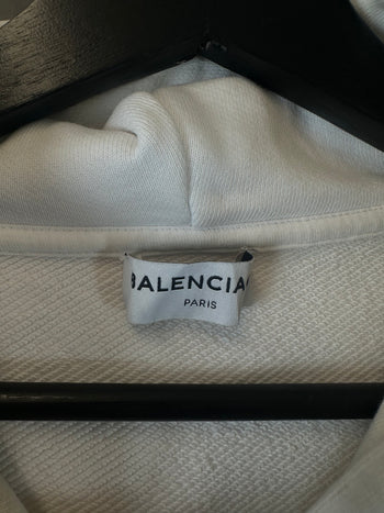 2017 Balenciaga Cocoon Hoodie White (USED)