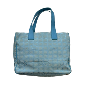 Chanel Travel Ligne Tote Bag Light Blue