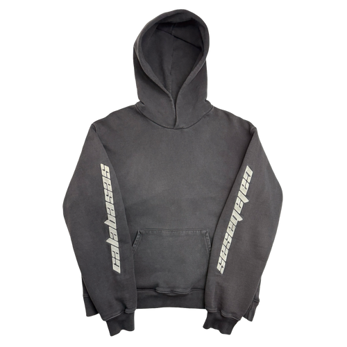 Yeezy Season 5 Calabasas Embroidered Hoodie Dark Grey (USED) | Vintage Clothing Store Canada