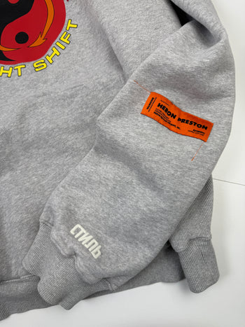 Heron Preston Night Shift Hoodie Grey (USED)