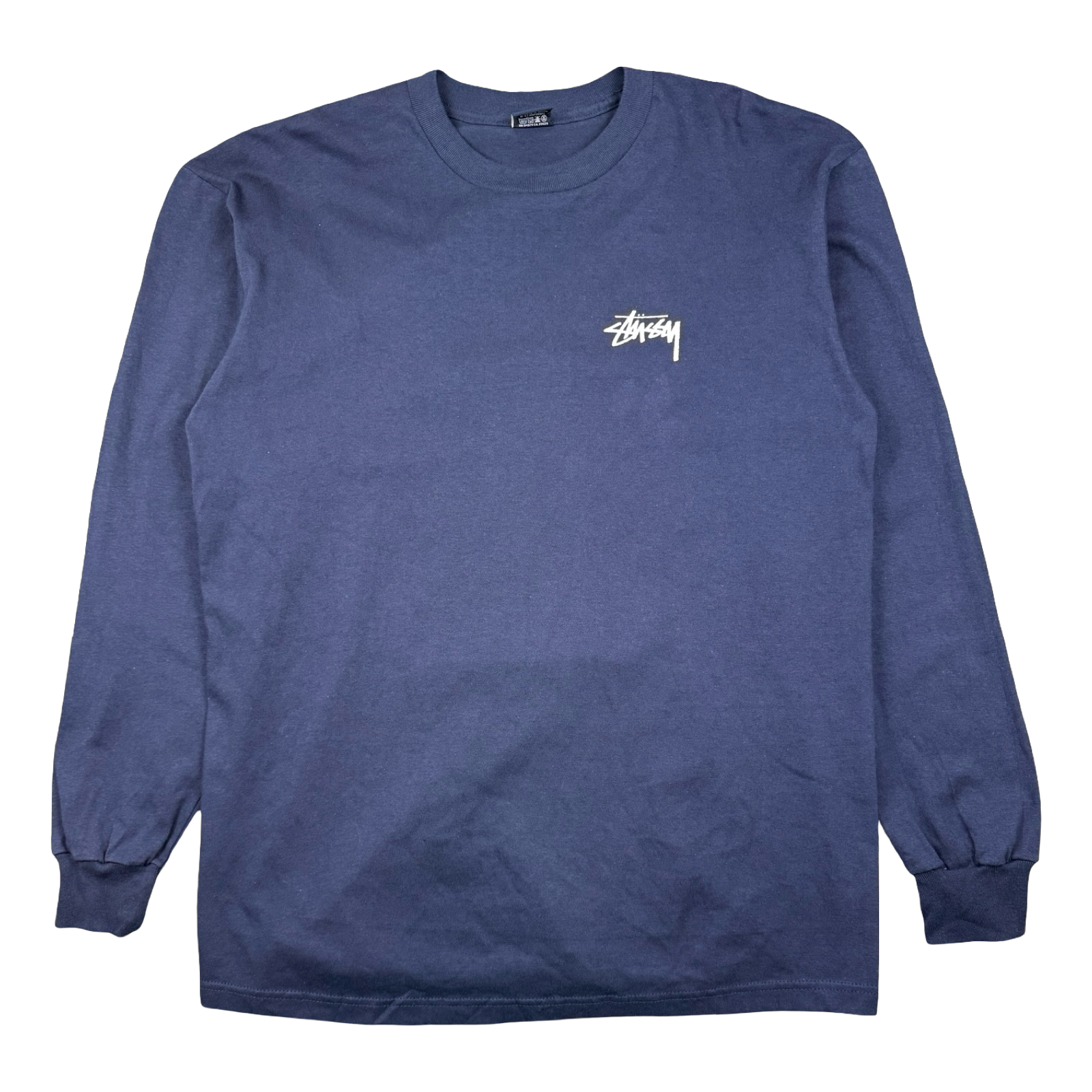 Vintage Stussy Golden 8 Ball L/S Tee Navy