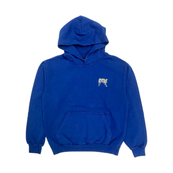 Revenge Basic Embroidered Classic Logo Hoodie Royal Blue