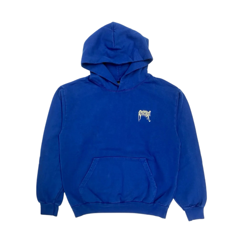 Revenge Basic Embroidered Classic Logo Hoodie Royal Blue | Vintage Clothing Store Canada