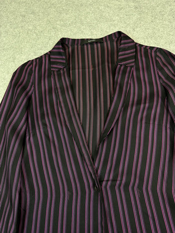 Women’s Gucci Tom Ford Silk Striped Blazer Purple