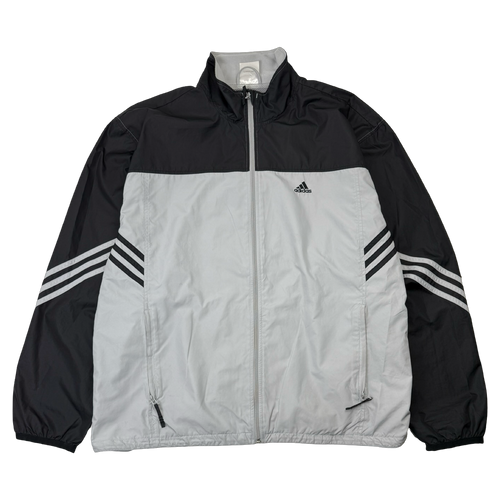 Vintage Adidas Track Jacket Grey/Black | Vintage Clothing Store Canada