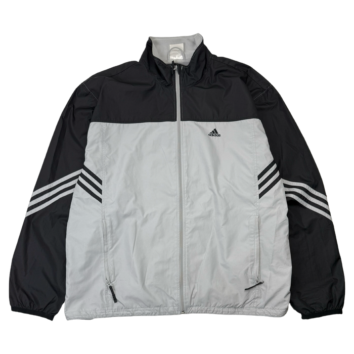 Vintage Adidas Track Jacket Grey/Black | Vitnage Clothing Store Canada