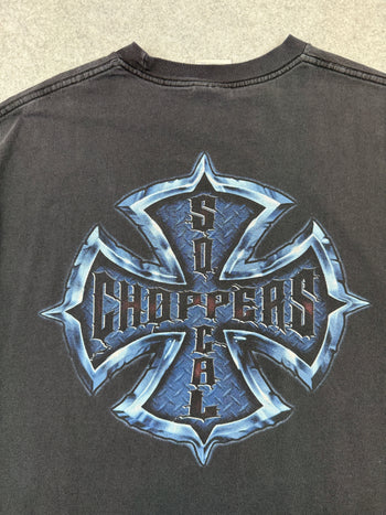 Vintage So-Cal Choppers Iron Cross Tee Black/Blue