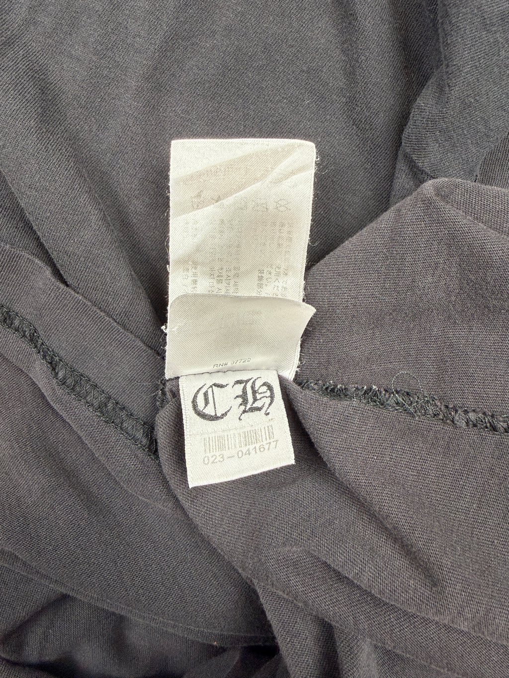 Chrome Hearts Neck Script Pocket Tee Black