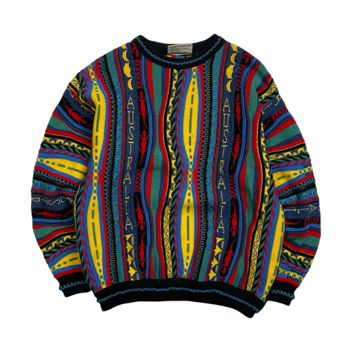 Vintage Mulca Classics 3D Textured Knit Sweater Multi | Vintage Clothing Store Canada