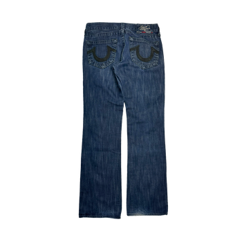 (34) Vintage True Religion Bobby Row Cut Denim Pants