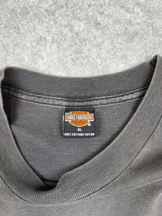 Vintage Harley Davidson Chrome Engine Tee Black | Vitnage Clothing Store Canada