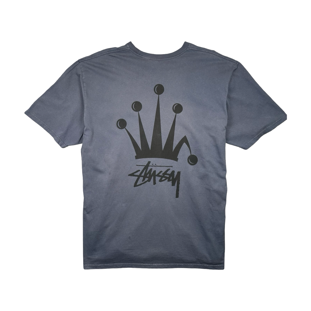 Stussy Regal Crown Pigment Dyed Tee Indigo (USED)