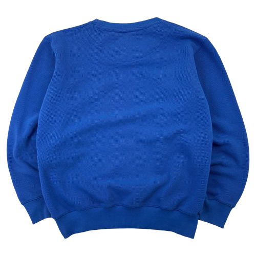 Vintage Burberry Crest Sweatshirt Blue | Vintage Clothing Store Canada
