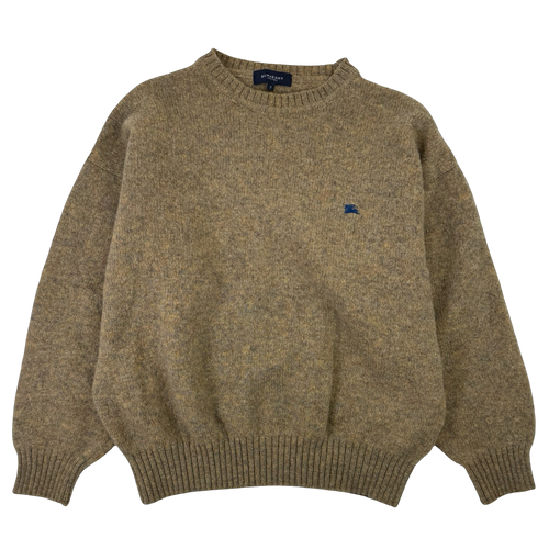 Womens Vintage Burberry Wool Sweater Brown | Vintage Clothing Store Canada