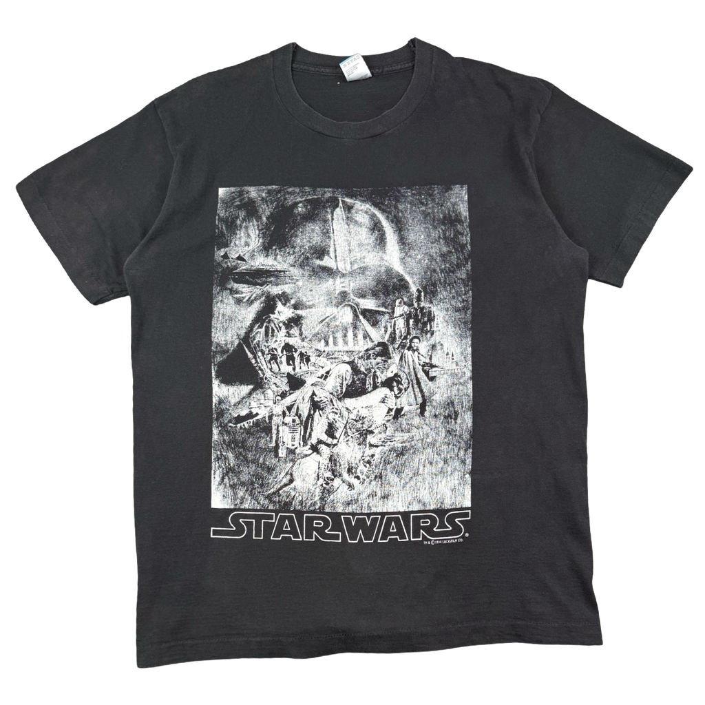 Vintage 90's Star Wars Darth Vader Movie Promo Tee Black