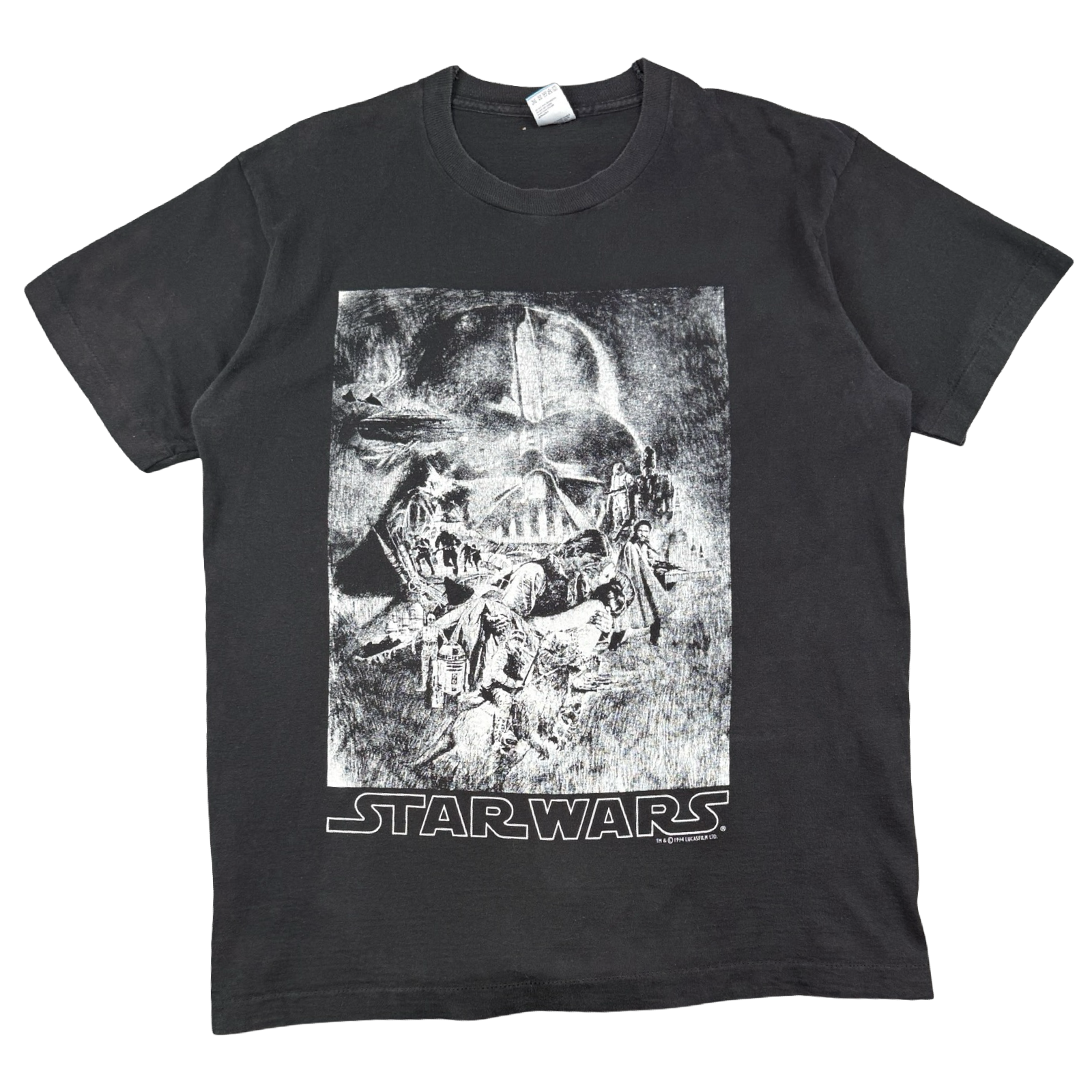 Vintage 90's Star Wars Darth Vader Movie Promo Tee Black