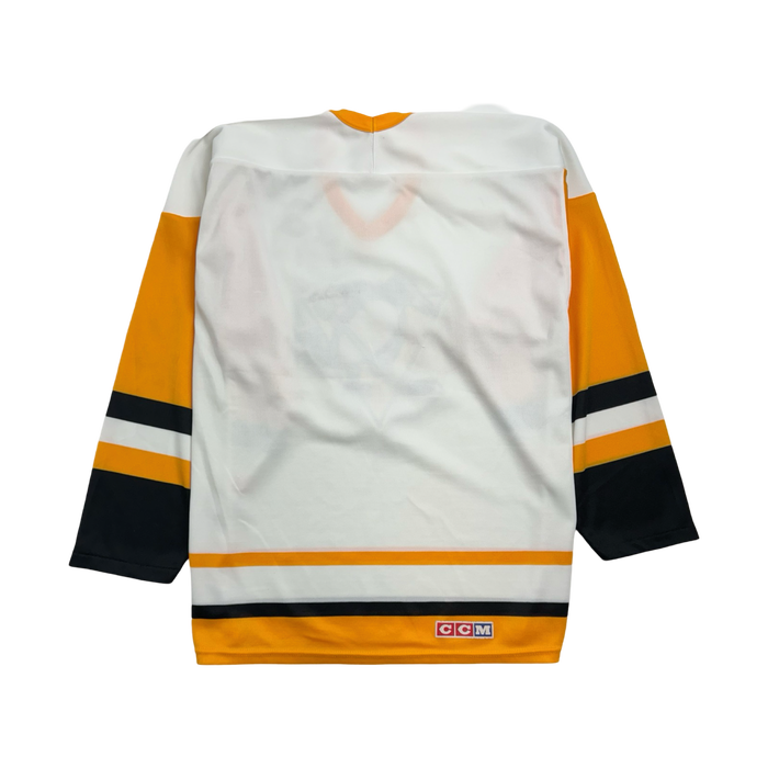 (L) Vintage NHL Pittsburgh Penguins Hockey Jersey White | Vitnage Clothing Store Canada