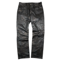 FA18 Balenciaga Patchwork Genuine Leather Pants Black