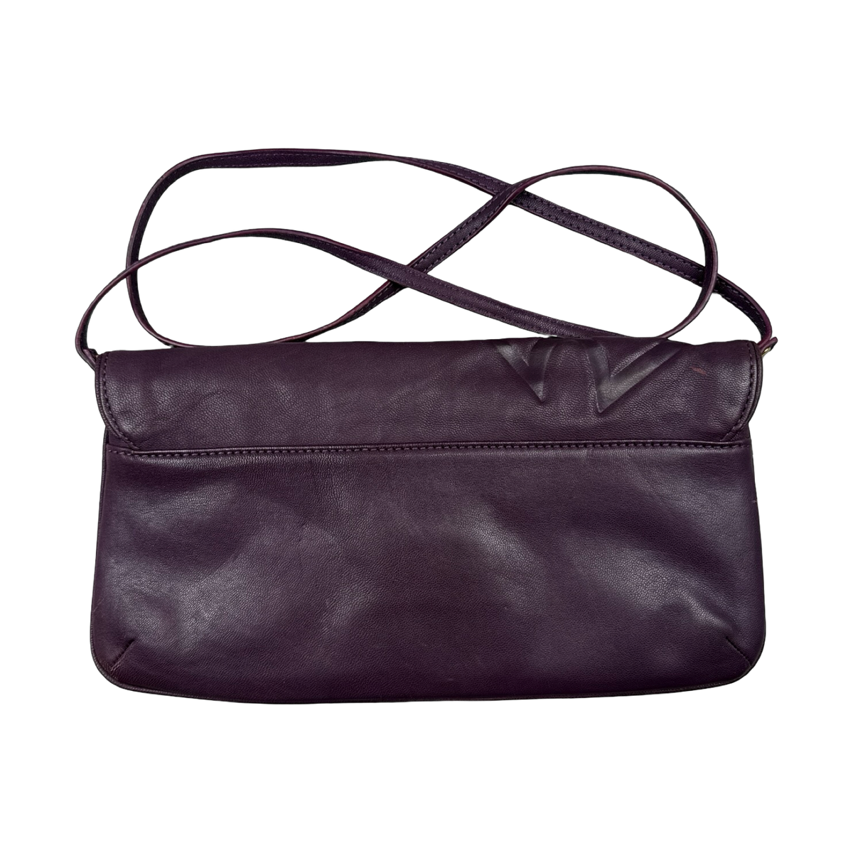 Vivienne Westwood Embossed Orb Logo Clutch Bag Purple
