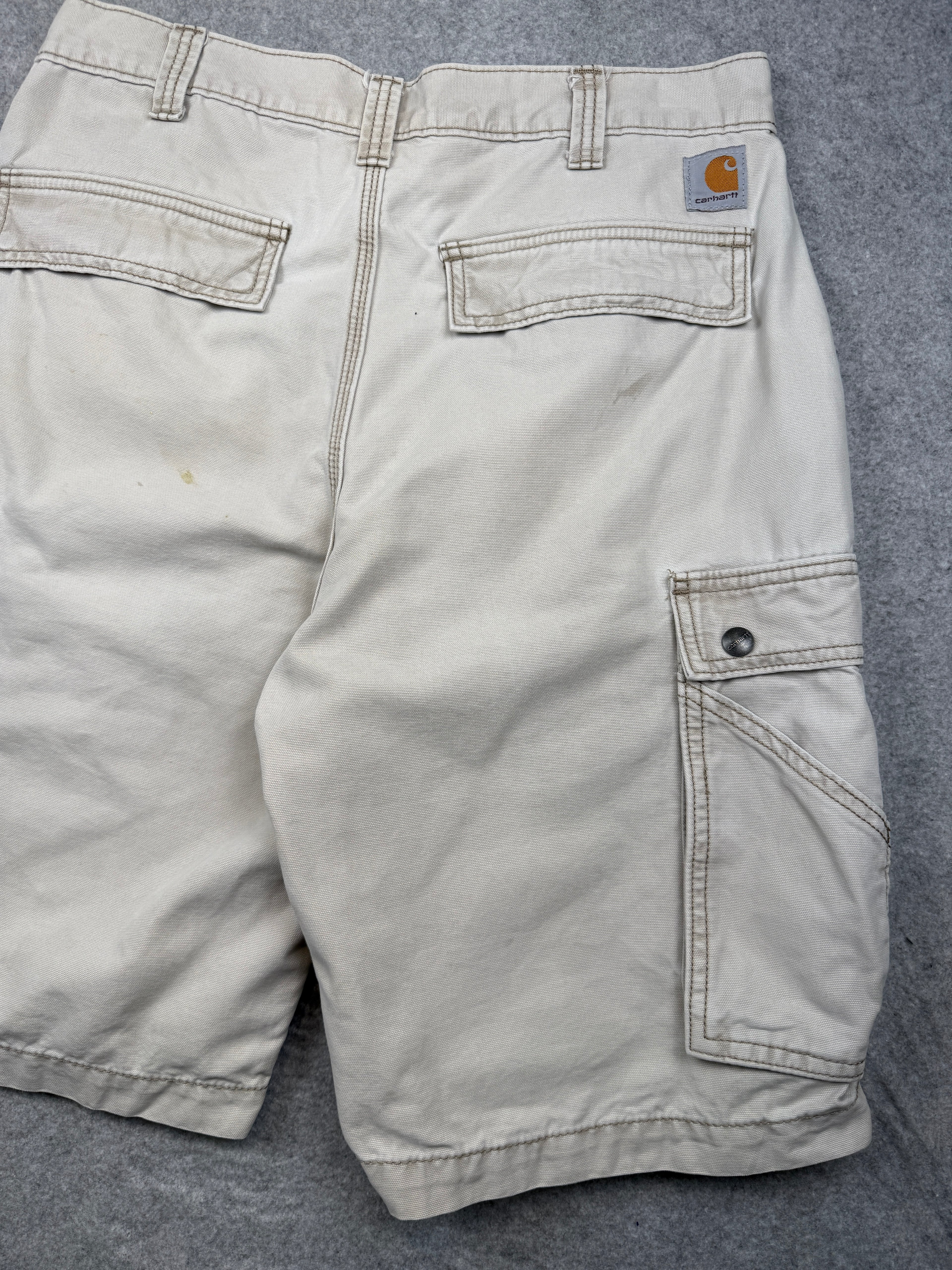 Carhartt Relaxed Fit Carpenter Cargo Shorts Beige