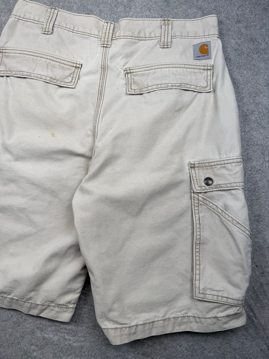 Carhartt Relaxed Fit Carpenter Cargo Shorts Beige | Vitnage Clothing Store Canada