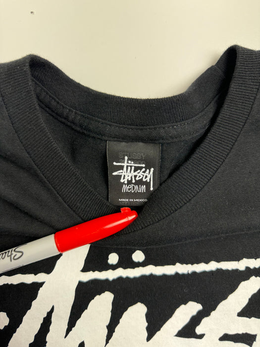 Stussy x Mastermind Tee Black (USED) | Vitnage Clothing Store Canada