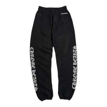 Chrome Hearts Scroll Logo Sweatpants Black