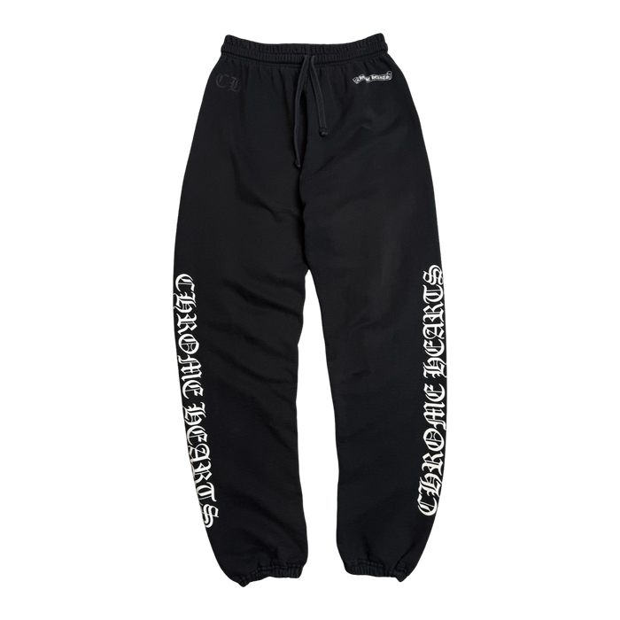 Chrome Hearts Scroll Logo Sweatpants Black | Vitnage Clothing Store Canada