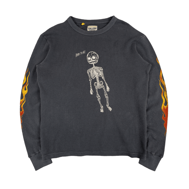 Gallery Dept. Born to Die Thermal L/S Tee Black (USED)