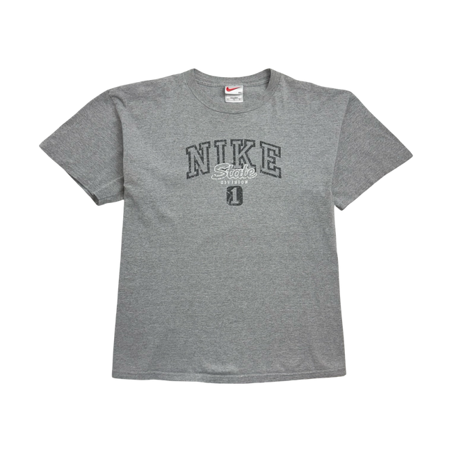 Vintage 90s Nike State Division Tee Grey