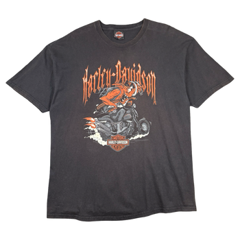 Vintage Harley Davidson Warthog Rider Tee Black