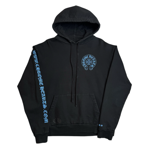 Chrome Hearts Horseshoe Hoodie Black/Blue | Vintage Clothing Store Canada