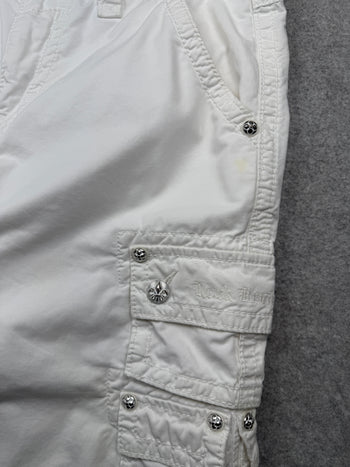 Rock Revival Cargo Shorts White